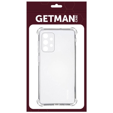 TPU чохол GETMAN Ease logo посилені кути для Samsung Galaxy A32 4G, Безбарвний (прозорий)