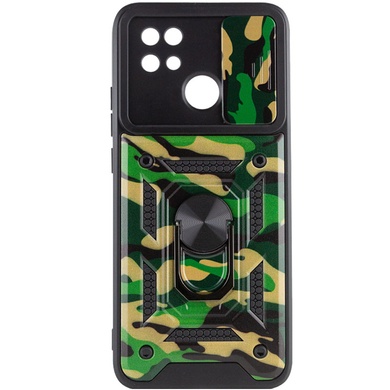 Ударопрочный чехол Camshield Serge Ring Camo для Xiaomi Redmi 9C / 10A Зеленый / Army Green
