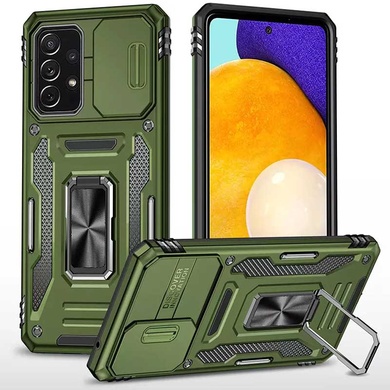 Ударопрочный чехол Camshield Army Ring для Samsung Galaxy A73 5G Оливковый / Army Green