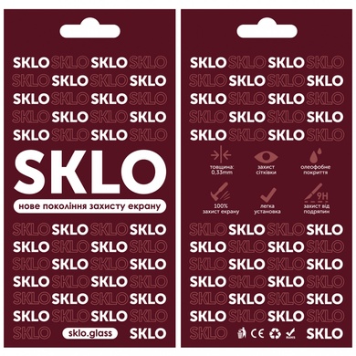 Защитное стекло SKLO 3D (full glue) для TECNO Spark 9 Pro / Spark Go 2023 / Spark 10 Черный