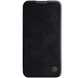 Кожаный чехол (книжка) Nillkin Qin Pro Camshield для Apple iPhone 14 Pro (6.1") Черный