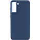 TPU чехол Bonbon Metal Style для Samsung Galaxy S21 FE Синий / Cosmos blue