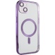 TPU чохол Fibra Chrome with MagSafe для Apple iPhone 15 (6.1"), Purple
