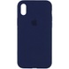 Чехол Silicone Case Full Protective (AA) для Apple iPhone X (5.8") / XS (5.8") Синий / Deep navy