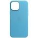 Шкіряний чохол Leather Case (AA) with MagSafe для Apple iPhone 14 (6.1"), Blue