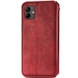 Кожаный чехол книжка GETMAN Cubic (PU) для Samsung Galaxy A04 Красный