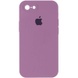 Чехол Silicone Case Square Full Camera Protective (AA) для Apple iPhone 6/6s (4.7") Лиловый / Lilac Pride