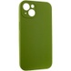 Чехол Silicone Case Full Camera Protective (AA) NO LOGO для Apple iPhone 14 (6.1") Зеленый / Dark Olive