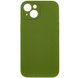 Чехол Silicone Case Full Camera Protective (AA) NO LOGO для Apple iPhone 14 (6.1") Зеленый / Dark Olive