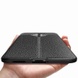 TPU чехол фактурный (с имитацией кожи) для Vivo S6 Черный