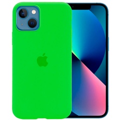 Чехол Silicone Case Full Protective (AA) для Apple iPhone 13 mini (5.4") Зеленый / Green