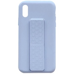 Чехол Silicone Case Hand Holder для Apple iPhone XS Max (6.5") Сиреневый / Dasheen