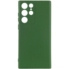 Чехол Silicone Cover Lakshmi Full Camera (AA) для Samsung Galaxy S25 Ultra Зеленый / Dark green