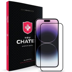 Защитное 3D стекло NEU Chatel Crystal для Apple iPhone 15 Pro (6.1") Черный