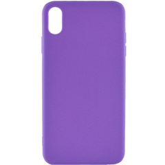 Силіконовий чохол Candy для Apple iPhone X / XS (5.8 "), Фіолетовий