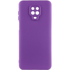 Чехол TPU GETMAN Liquid Silk Full Camera для Xiaomi Redmi Note 9s / Note 9 Pro / Note 9 Pro Max Фиолетовый / Purple