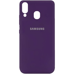 Чехол Silicone Cover My Color Full Protective (A) для Samsung Galaxy A40 (A405F) Фиолетовый / Purple