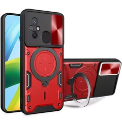 Ударопрочный чехол Bracket case with Magnetic для Xiaomi Redmi 12C Red