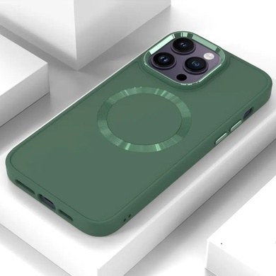 TPU чохол Bonbon Metal Style with MagSafe для Apple iPhone 11 (6.1"), Зелений / Pine green