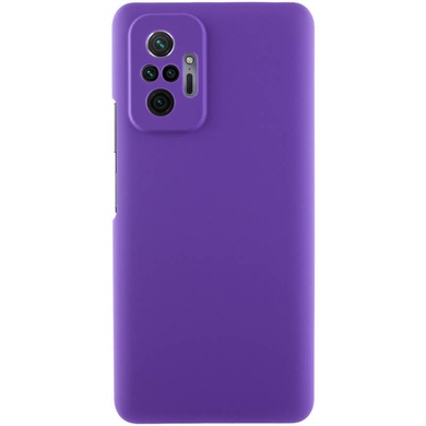 Чехол Silicone Cover Lakshmi Full Camera (AAA) для Xiaomi Redmi Note 10 Pro / 10 Pro Max Фиолетовый / Amethyst