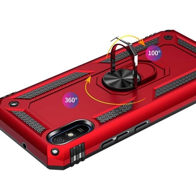 Ударостійкий чохол Serge Ring for Magnet для Xiaomi Redmi 9A, Червоний