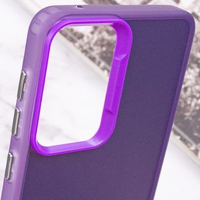 TPU+PC чехол Magic glow with protective edge для Samsung Galaxy S23 Purple