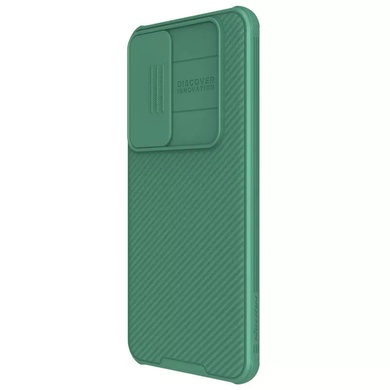 Карбоновая накладка Nillkin CamShield Pro Magnetic для Samsung Galaxy S24 Deep Green