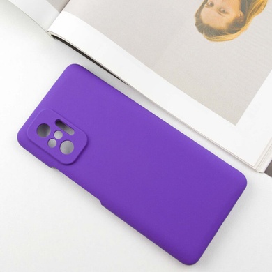 Чехол Silicone Cover Lakshmi Full Camera (AAA) для Xiaomi Redmi Note 10 Pro / 10 Pro Max Фиолетовый / Amethyst