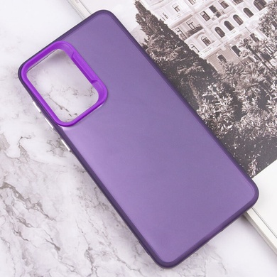 TPU+PC чехол Magic glow with protective edge для Samsung Galaxy S23 Purple