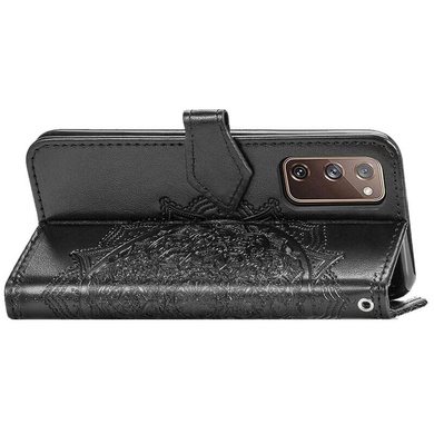 Кожаный чехол (книжка) Art Case с визитницей для Samsung Galaxy S20 FE Черный