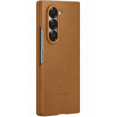 Кожаный чехол Leather Case (AAA) для Samsung Galaxy Z Fold5 Brown