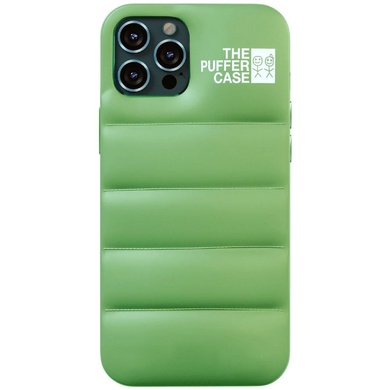 Чохол-пуховик Puffer case для Apple iPhone 12 Pro / 12 (6.1"), Зелений