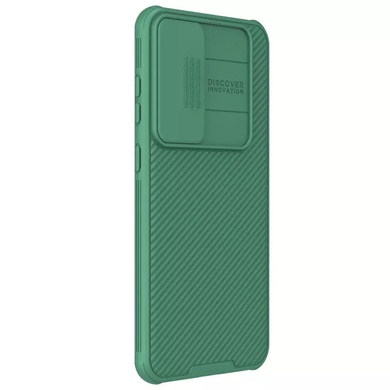 Карбоновая накладка Nillkin CamShield Pro Magnetic для Samsung Galaxy S24 Deep Green