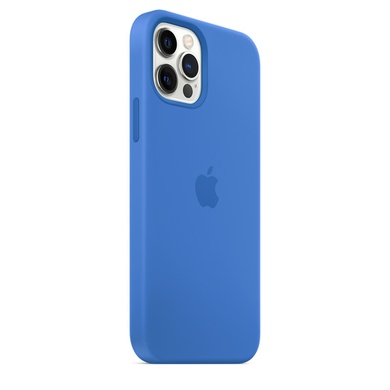 Чехол Silicone Case Full Protective (AA) для Apple iPhone 13 Pro (6.1") Синий / Capri Blue