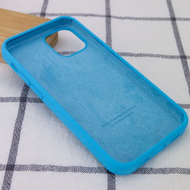 Чехол Silicone Case Full Protective (AA) для Apple iPhone 13 Pro Max (6.7") Голубой / Blue