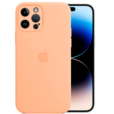 Чехол Silicone Case Full Camera Protective (AA) для Apple iPhone 14 Pro (6.1") Оранжевый / Cantaloupe