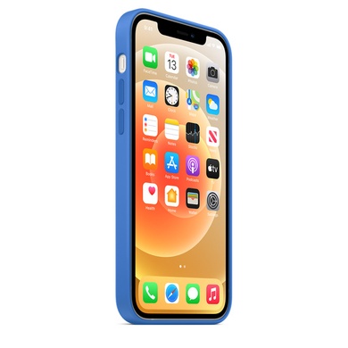 Чехол Silicone Case Full Protective (AA) для Apple iPhone 13 Pro (6.1") Синий / Capri Blue