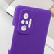 Чехол Silicone Cover Lakshmi Full Camera (AAA) для Xiaomi Redmi Note 10 Pro / 10 Pro Max Фиолетовый / Amethyst