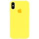 Чехол Silicone Case Full Protective (AA) для Apple iPhone X (5.8") / XS (5.8") Желтый / Yellow