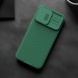 Карбоновая накладка Nillkin CamShield Pro для Apple iPhone 15 Pro (6.1") Deep Green