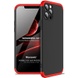 Пластиковая накладка GKK LikGus 360 градусов (opp) для Apple iPhone 12 Pro (6.1") Черный / Красный