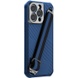 Карбоновая накладка Nillkin Strap Magnetic Case для Apple iPhone 14 Pro Max (6.7") Blue