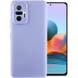 Чехол Silicone Cover Lakshmi Full Camera (A) для Xiaomi Redmi Note 10 Pro / 10 Pro Max Сиреневый / Dasheen