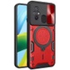 Ударопрочный чехол Bracket case with Magnetic для Xiaomi Redmi 12C Red