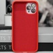 Чехол TPU+Glass Sapphire Midnight with MagSafe для Apple iPhone 14 Pro (6.1") Красный / Red