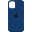 Чехол Silicone Case Full Protective (AA) для Apple iPhone 13 (6.1") Синий / Navy Blue