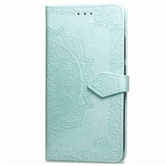 Кожаный чехол (книжка) Art Case с визитницей для Huawei Y6p Бирюзовый
