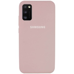 Чехол Silicone Cover Full Protective (AA) для Samsung Galaxy A41 Розовый / Pink Sand