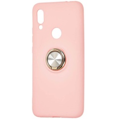 TPU чехол Summer ColorRing под магнитный держатель для Xiaomi Redmi 7 Розовый