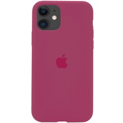 Чехол Silicone Case Full Protective (AA) для Apple iPhone 11 (6.1") Красный / Rose Red